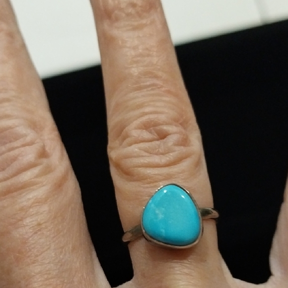 Jewelry - Turquoise And Silver Ring Sz 5